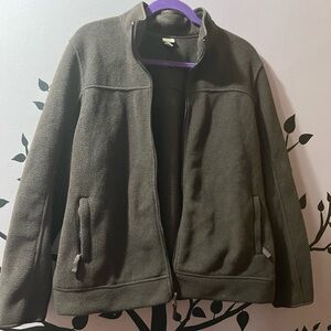 Merona Brown Zip fleece sweatshirt thick, with pockets, XXL women’s